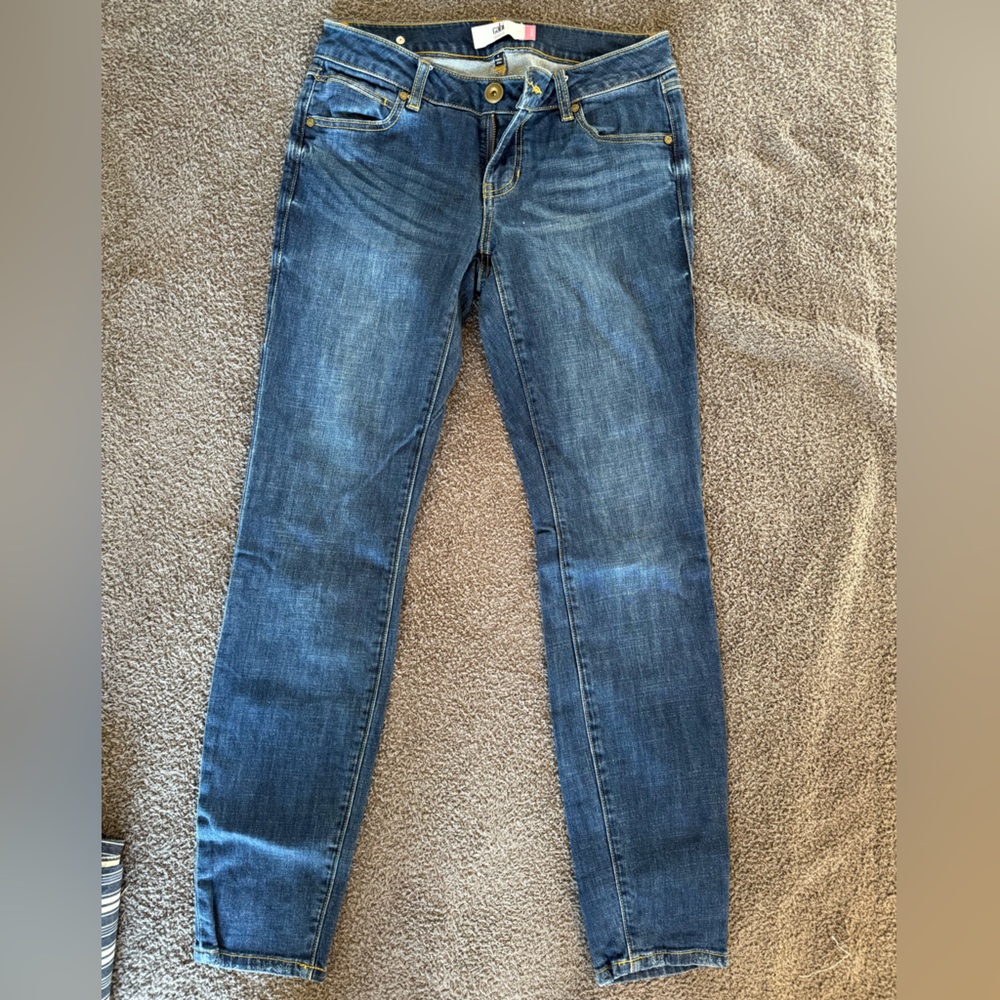 CAbi Size 4 Dark Rinse Skinny Jeans